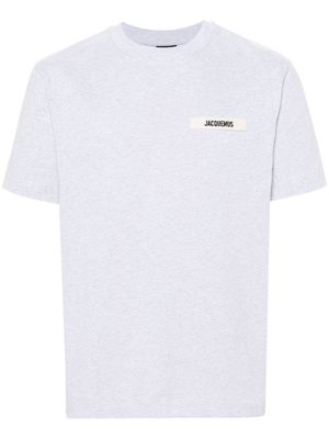 Jacquemus logo-patch cotton T-shirt - Grey