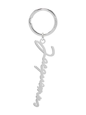 Jacquemus logo-plaque keyring - Silver