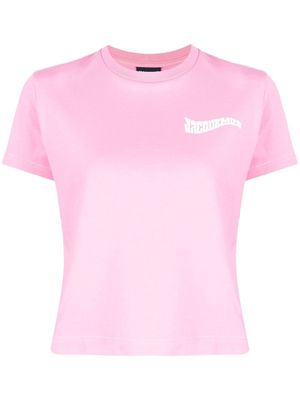 Jacquemus logo-prinetd T-shirt - Pink