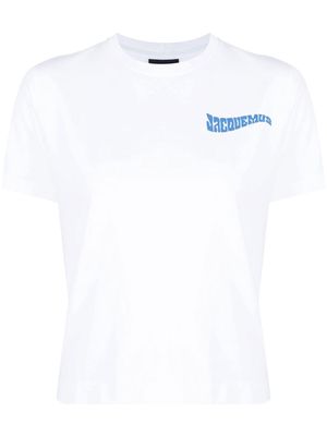 Jacquemus logo-prinetd T-shirt - White