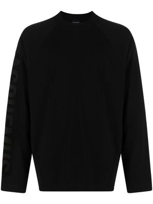 Jacquemus logo-print long-sleeve T-shirt - Black