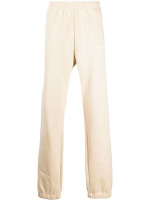 Jacquemus logo-print organic cotton track pants - Neutrals