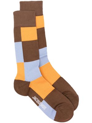 Jacquemus logo-print socks - Brown