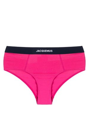 Jacquemus logo-waistband briefs - Pink