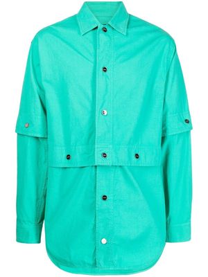 Jacquemus long sleeve lightweight jacket - Green
