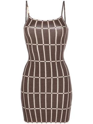 Jacquemus Maille Malha knitted dress - Brown