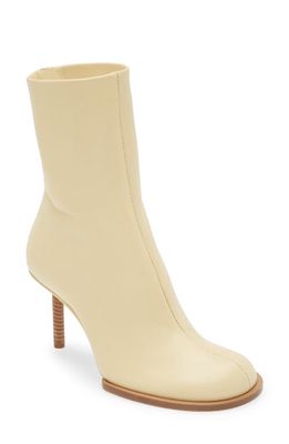 Jacquemus Mismatched Bootie in Ivory