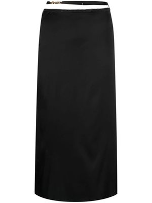 Jacquemus Notte logo-charm skirt - Black