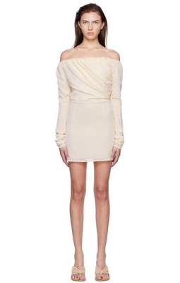 Jacquemus Off-White 'La Robe Biasi' Minidress