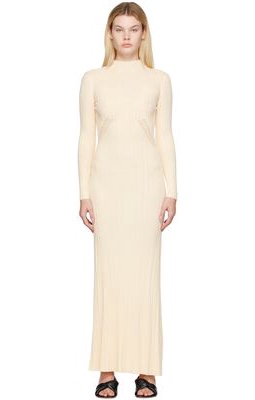 Jacquemus Off-White Le Papier 'La Robe Lenzuolo' Maxi Dress