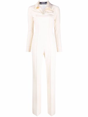 Jacquemus open back jumpsuit - Neutrals