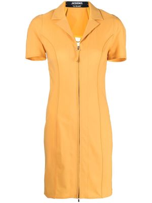 Jacquemus open-back zip-up dress - Yellow