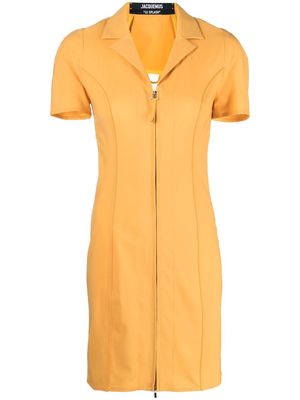 Jacquemus open-back zip-up dress - Yellow Jacquemus open-back zip-up dress - Yellow