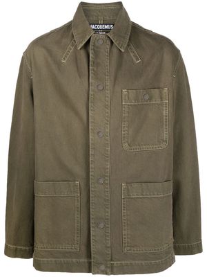 Jacquemus organic cotton denim jacket - Green