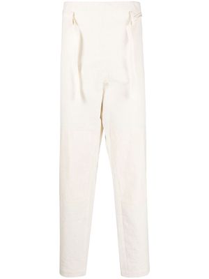 Jacquemus paperbag-waist tapered trousers - White
