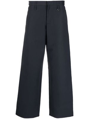 Jacquemus Piccinni wide-leg cotton-blend trousers - Blue