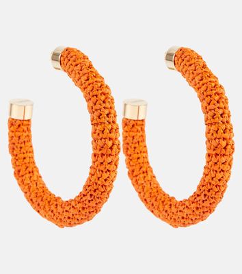 Jacquemus Raffia hoop earrings