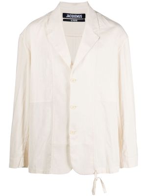 Jacquemus relaxed button-up jacket - 110 OFF WHITE
