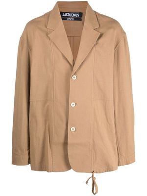 Jacquemus relaxed panel jacket - Neutrals