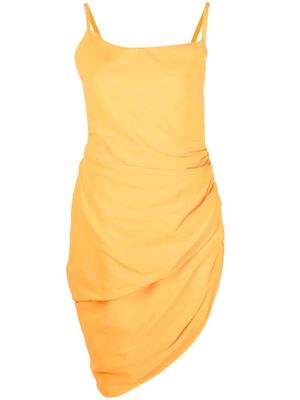 Jacquemus Saudade draped dress - Orange