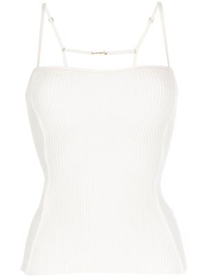 Jacquemus Sierra ribbed-knit top - Neutrals