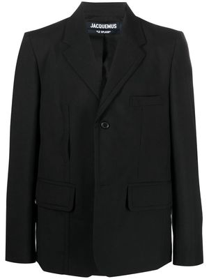 Jacquemus single-breasted button blazer - Black