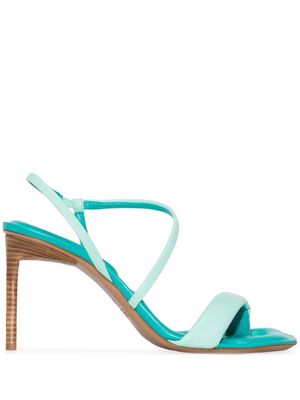 Jacquemus slingback 100mm sandals - Blue