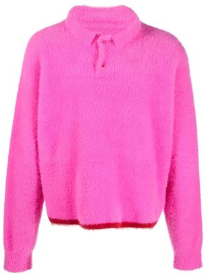 Jacquemus terry-effect sweater - Pink