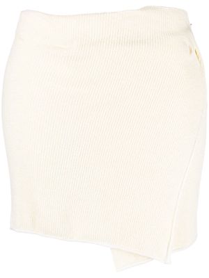 Jacquemus towelling mini skirt - Neutrals