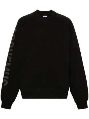 Jacquemus Typo cotton sweatshirt - Black