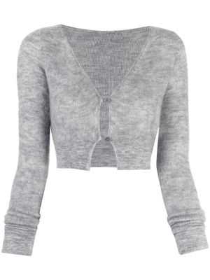 Jacquemus V-neck button-fastening cardigan - Grey