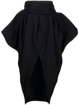 Jacquemus voluminous midi skirt - Black