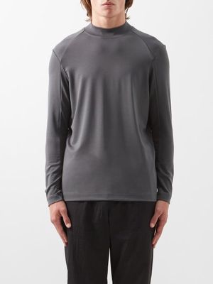 Jacques - Compression Stand-collar Long-sleeved T-shirt - Mens - Slate