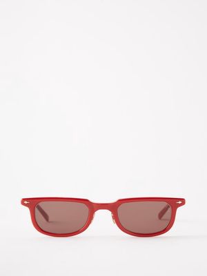 Jacques Marie Mage - Laurence D-frame Acetate Sunglasses - Mens - Red Multi