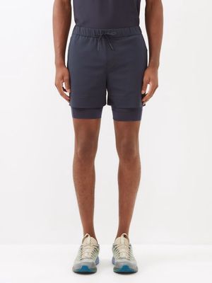 Jacques - Tennis Pleated Stretch-jersey Shorts - Mens - Navy