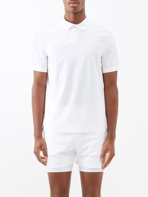 Jacques - Tennis Stretch-jersey Polo Shirt - Mens - White