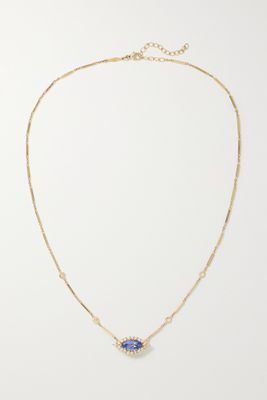 Jacquie Aiche - 14-karat Gold, Diamond And Tanzanite Necklace - one size