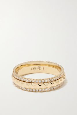 Jacquie Aiche - 14-karat Gold Diamond Ring - 6