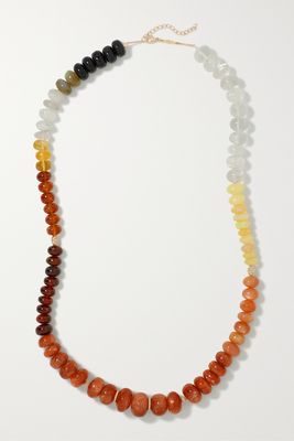 Jacquie Aiche - 14-karat Gold Multi-stone Necklace - Red