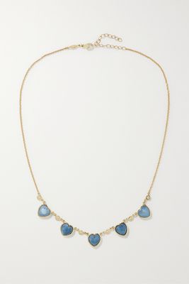 Jacquie Aiche - 14-karat Gold, Opal And Diamond Necklace - Blue