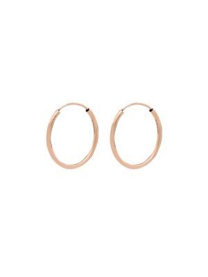 Jacquie Aiche 14kt rose gold single hoop earring - Pink