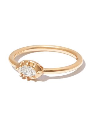 JACQUIE AICHE 14kt yellow gold Sophia white diamond ring