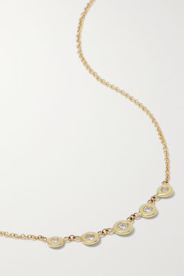 Jacquie Aiche - Emily 14-karat Gold Diamond Necklace - one size