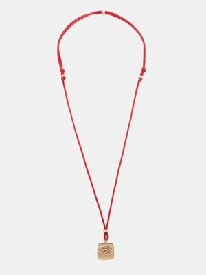 Jacquie Aiche - Evil Eye Diamond & 14kt Gold Necklace - Mens - Red Gold
