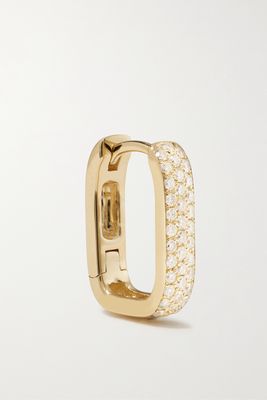 Jacquie Aiche - Small 14-karat Gold Diamond Single Hoop Earring - one size