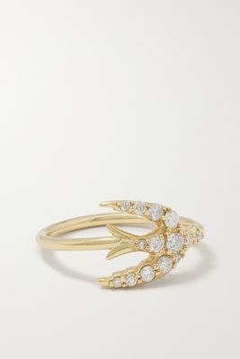 Jacquie Aiche - Swallow 14-karat Gold Diamond Ring - 7