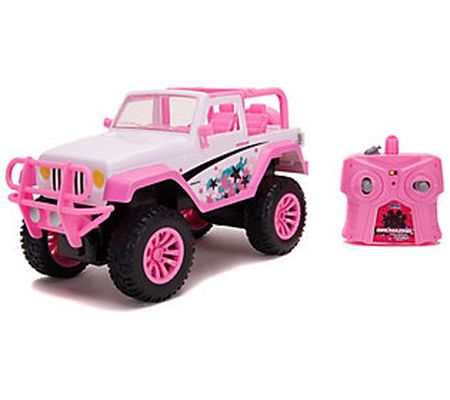 Jada Toys Girlmazing 1:16 Scale RC Jeep, Exclus ive Star Deco