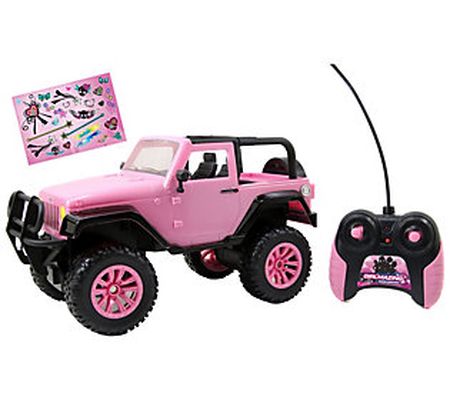 Jada Toys - GirlMazing 1/16 Scale Remote Contro l Pink Jeep