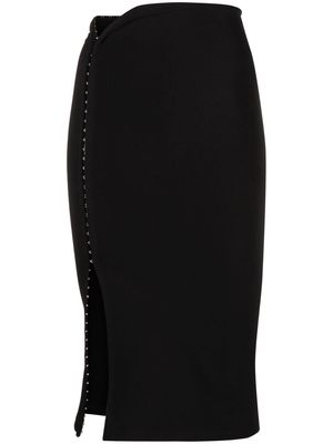 Jade Cropper adjustable midi skirt - Black