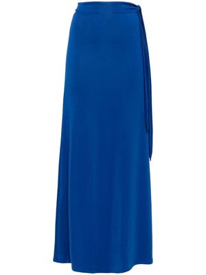 Jade Cropper cut-out maxi skirt - Blue